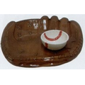 Baseball Glove Chip & Dip Plate